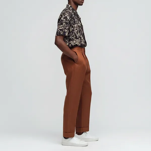Rust_Orange_Stay_Cool_Linen_Summer_Trousers_Men