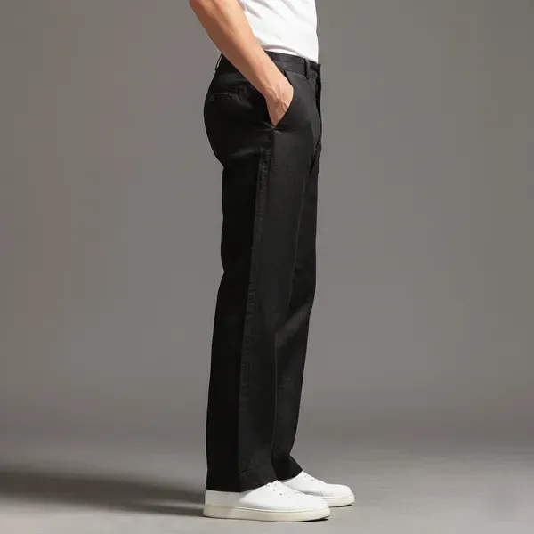 Onyx_Black_Ultra_Breathable_Pure_Linen_Trousers_Men