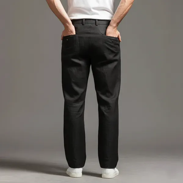 Onyx_Black_Ultra_Breathable_Pure_Linen_Trousers_Men