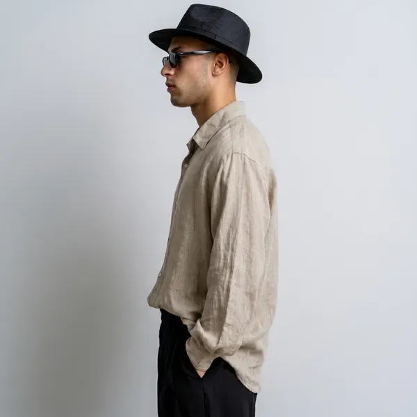 Stitchwa_Men_S_Natural_Flax_Beige_Pure_100_Linen_Shirt