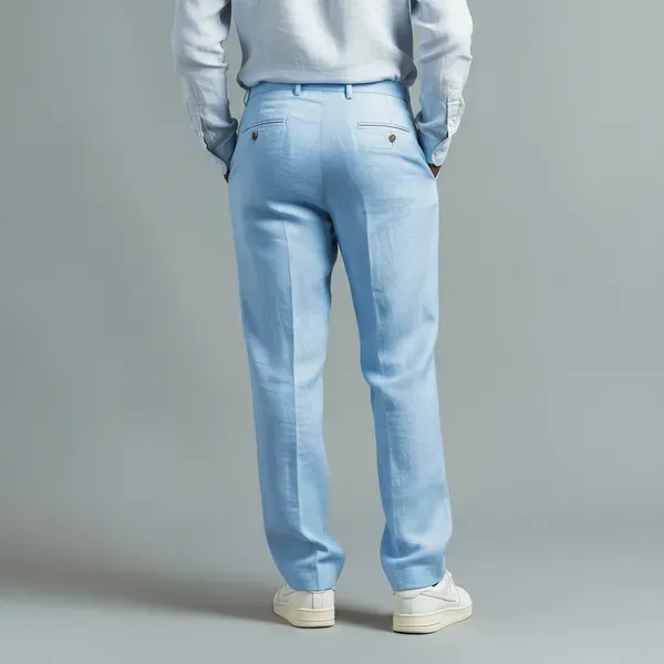 Artic_Blue_Stay_Cool_Linen_Summer_Trousers_Men