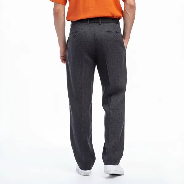 Dark_Charcoal_Gray_Pure_Linen_Resort_Beach_Wear_Trouser_For_Men