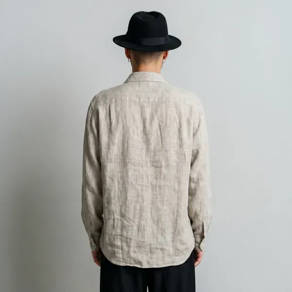 Men_S_Desert_Beige_100_Pure_Linen_Shirt