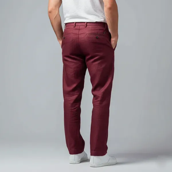 Oxblood_Ultra_Breathable_Pure_Linen_Trousers_Men