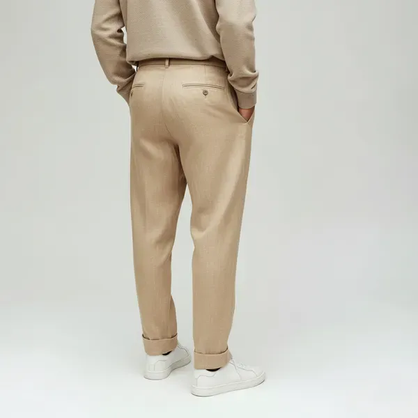 Sand_Pure_Linen_Resort_Beach_Wear_Trouser_For_Men
