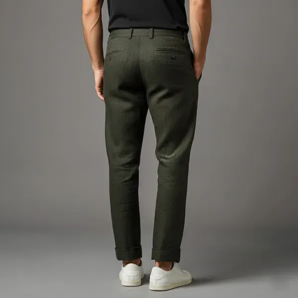 The_Perfect_Forest_Green_Summer_Weight_Linen_Pant_Men