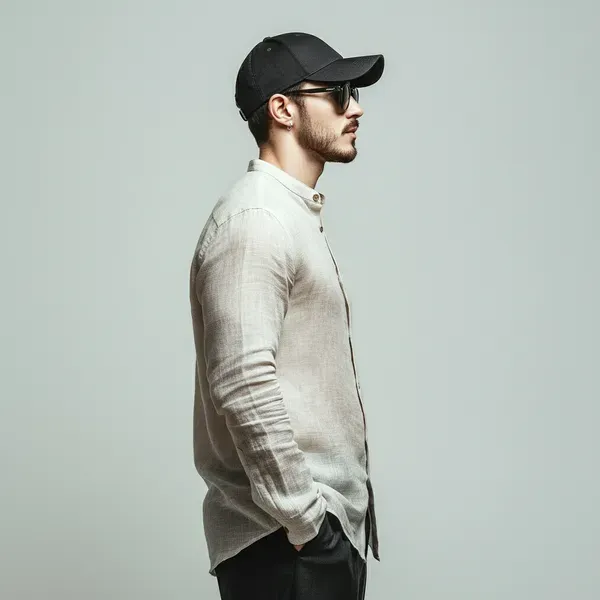 The_Essential_Ash_Grey_Pure_Linen_Mandarin_Collar_Shirt_For_Men_S