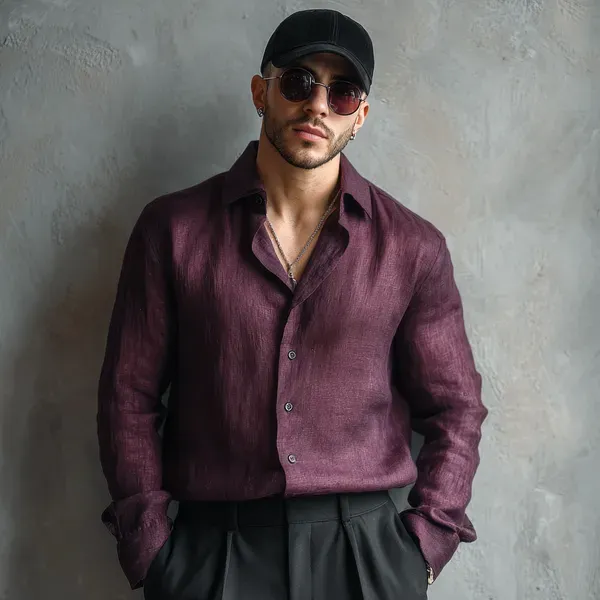 Stitchwa_Men_S_Purple_Shade_Pure_100_Linen