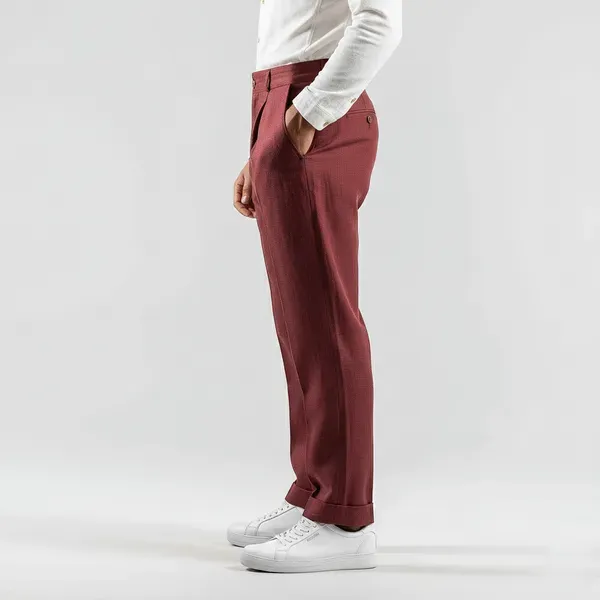 Merlot_Wine_Stay_Cool_Linen_Summer_Trousers_Men