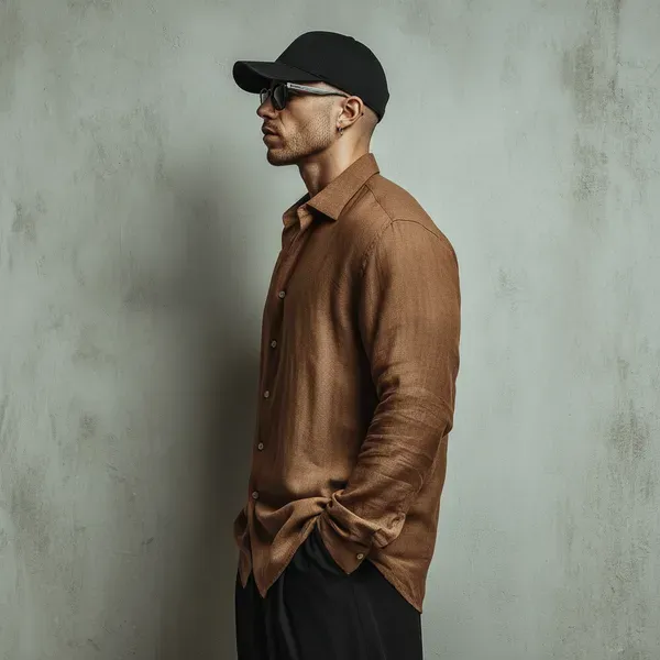Men_S_Ginger_Brown_Pure_Linen_Shirt