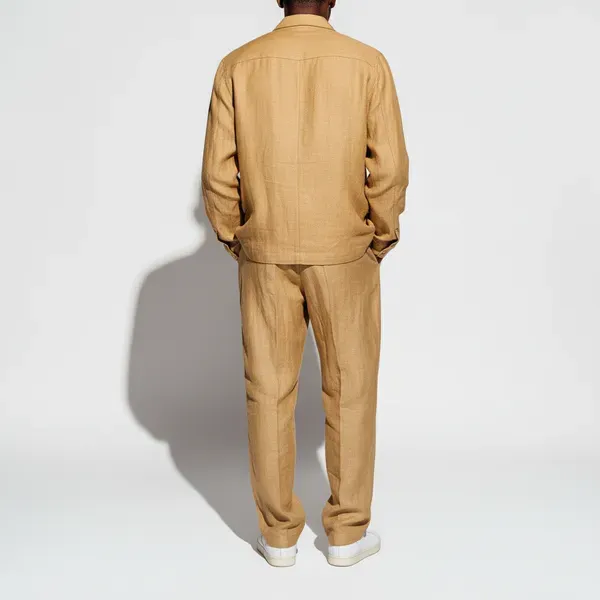 Camel_Pure_Linen_Resort_Beach_Wear_Trouser_For_Men