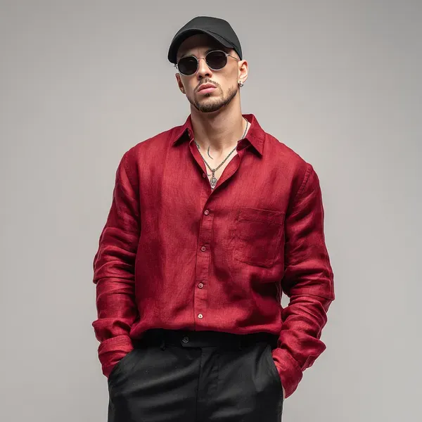Stitchwa_Men_S_Dusty_Red_Pure_100_Linen