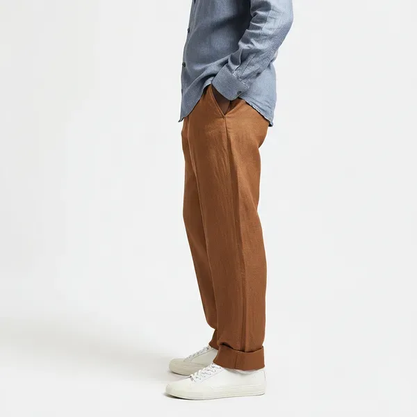 The_Linear_Rust_Pure_Linen_Pant_For_Men