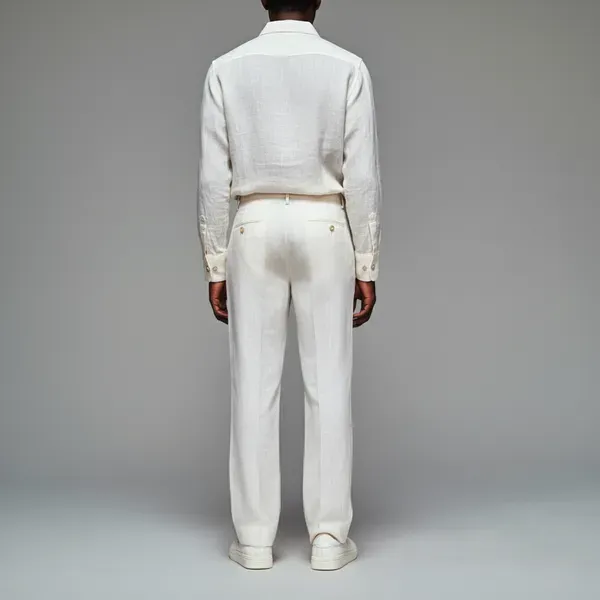 Off_White_Pure_Linen_Resort_Beach_Wear_Trouser_For_Men