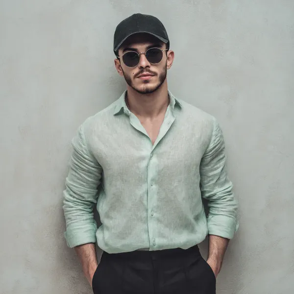 Classic_Light_Dusty_Green_Pure_100_Linen_Shirt_For_Men_S