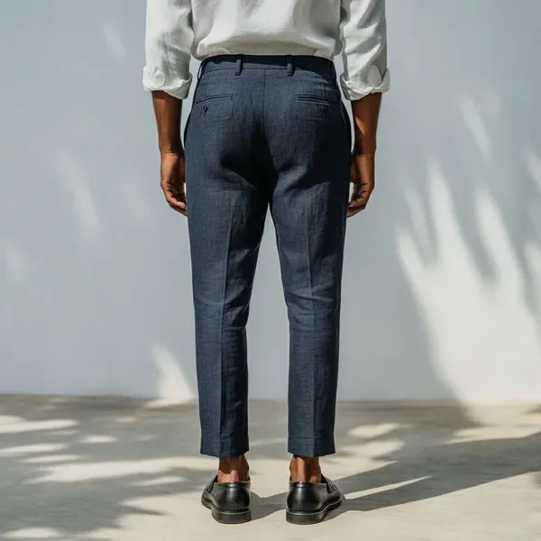 Midnight_Blue_Pure_Linen_Resort_Beach_Wear_Trouser_For_Men