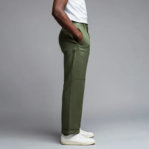 Light_Olive_Pure_Linen_Resort_Beach_Wear_Trouser_For_Men