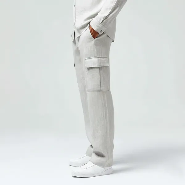 Light_Grey_Pure_Linen_Resort_Beach_Wear_Trouser_For_Men