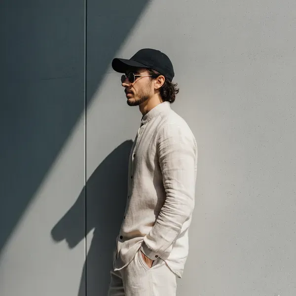Ivory_Beige_Pure_Linen_Shirt_For_Men