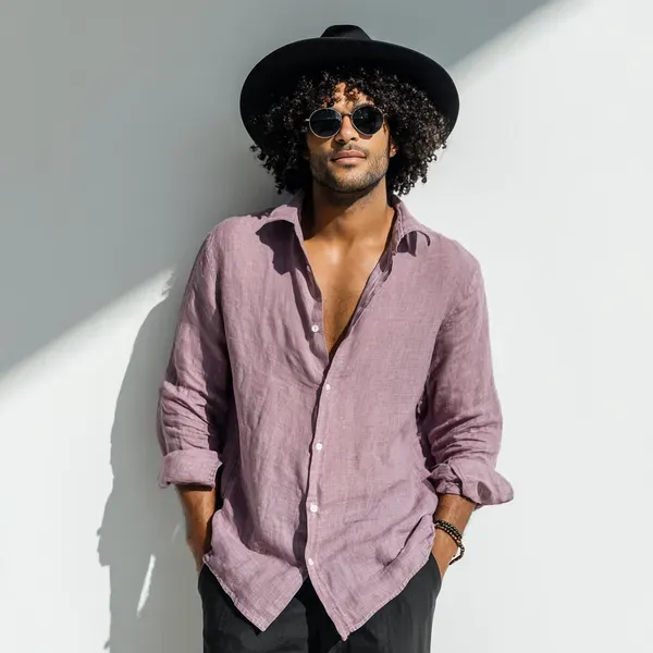 Classic_Light_Lavender_Pure_100_Linen_Shirt_For_Men_S