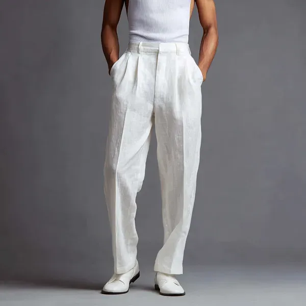 Snow_White_100_European_Linen_Tailored_Pants_Men