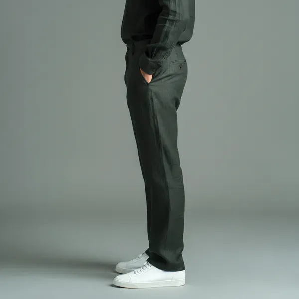 Charcoal_Green_Ultra_Breathable_Pure_Linen_Trousers_Men