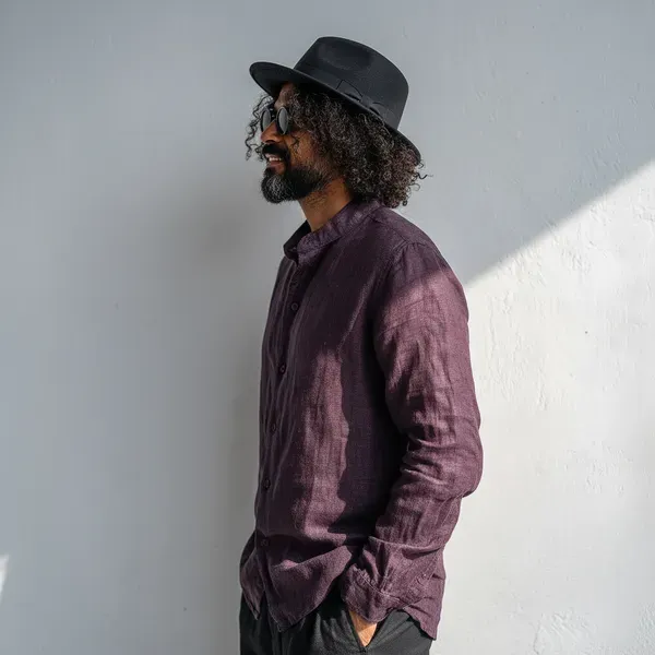 Stitchwa_Men_S_Rich_Plum_Pure_100_Linen_Mandarin_Collar_Shirt
