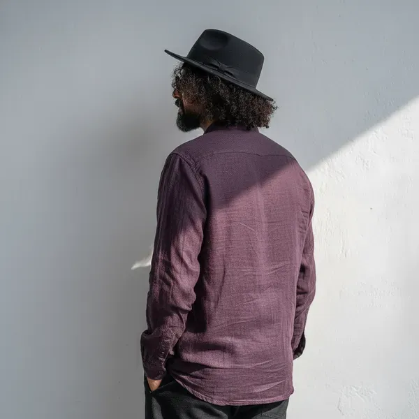 Stitchwa_Men_S_Rich_Plum_Pure_100_Linen_Mandarin_Collar_Shirt