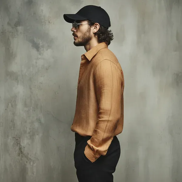 Men_S_Sand_Yellow_100_Pure_Linen_Shirt
