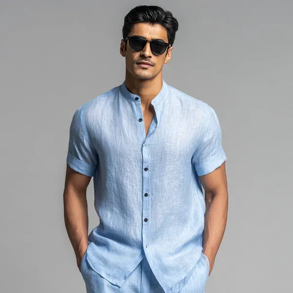 The_Classic_Powder_Blue_Linen_Shirt_Men