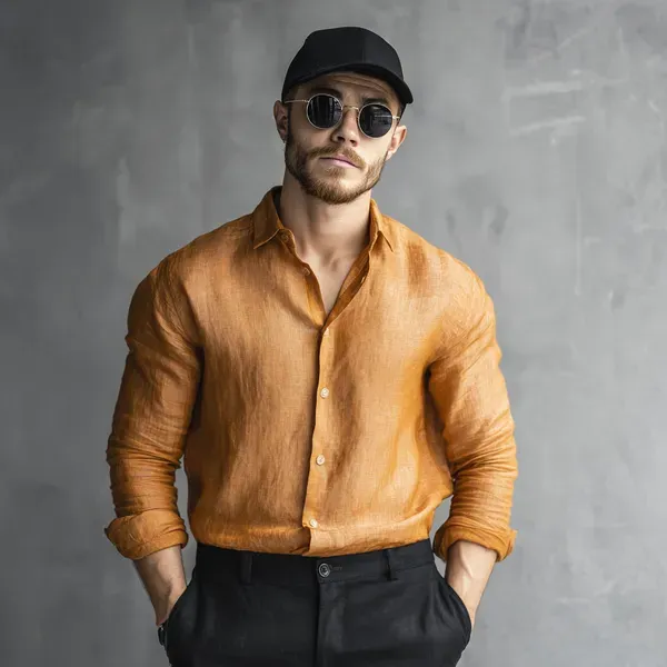 Signature_Zest_Yellow_100_Pure_Linen_Shirt
