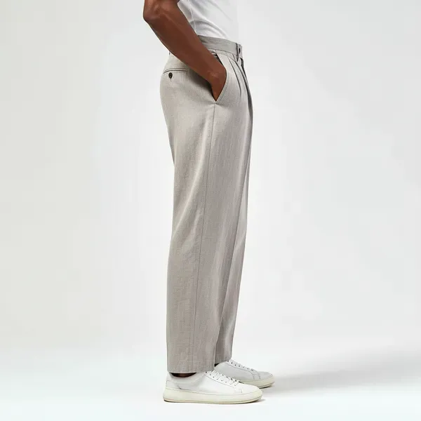 Ash_Grey_Pure_Linen_Resort_Beach_Wear_Trouser_For_Men