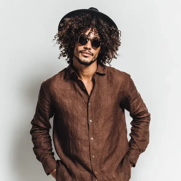Dark_Brown_Pure_Linen_Men_S_Shirt