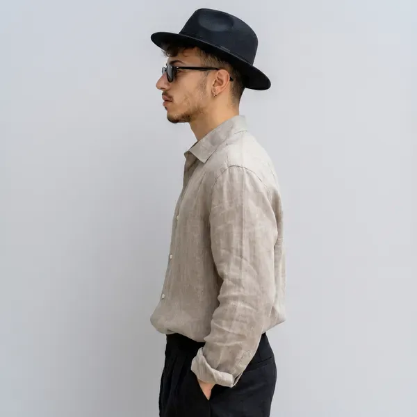 Stitchwa_Men_S_Luxury_Beige_Pure_100_Linen_Shirt