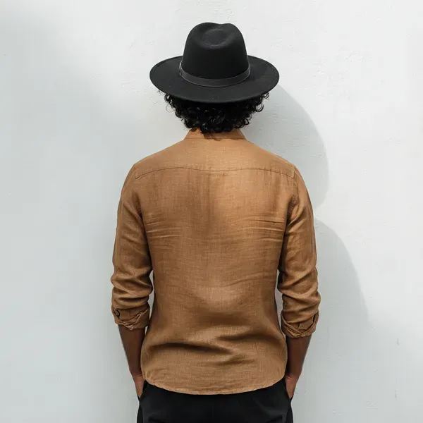 Men_S_Sand_Brown_Pure_Linen_Shirt