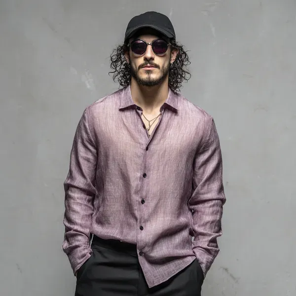 Men_S_Lavender_100_Pure_Linen_Shirt