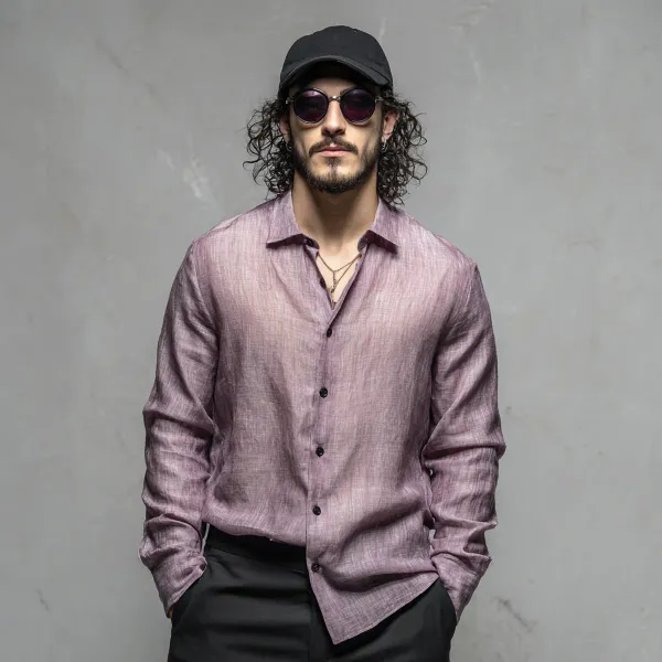Men_S_Lavender_100_Pure_Linen_Shirt
