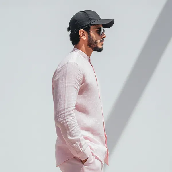 Light_Baby_Pink_Pure_Linen_Shirt_For_Men