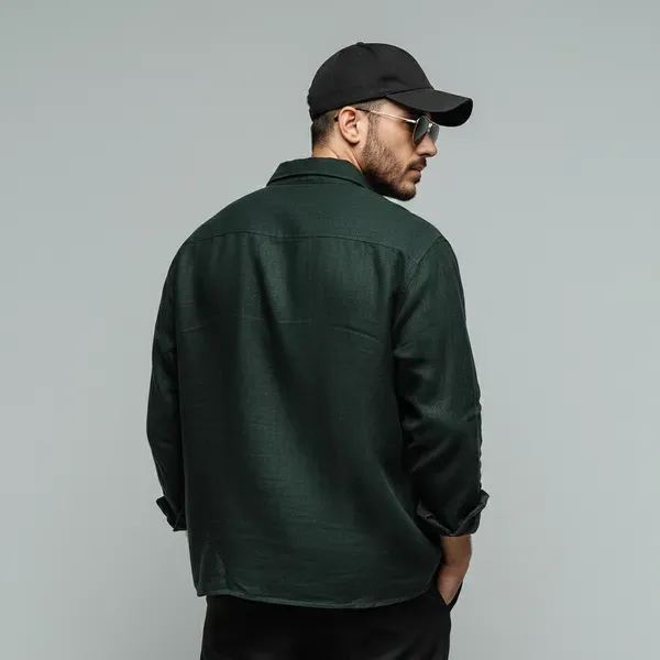 Dark_Emerald_Green_Pure_100_Linen_Men_S_Shirt