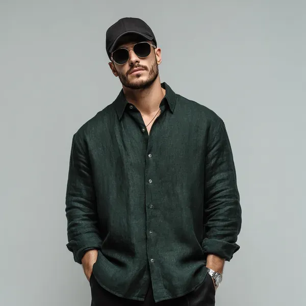 Dark_Emerald_Green_Pure_100_Linen_Men_S_Shirt