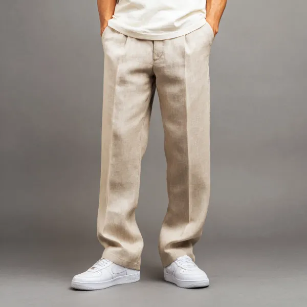 Natural_Beige_Stay_Cool_Linen_Summer_Trousers_Men