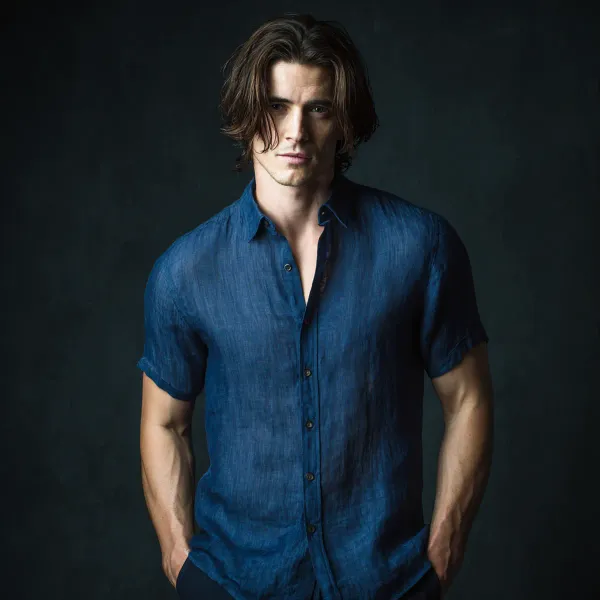 Stitchwa_S_Men_S_Denim_Blue_Half_Sleeve_Linen_Shirt