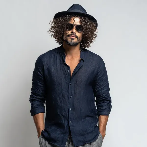 Stitchwa_Men_S_Dark_Blue_Pure_Linen_Mandarin_Collar_Shirt
