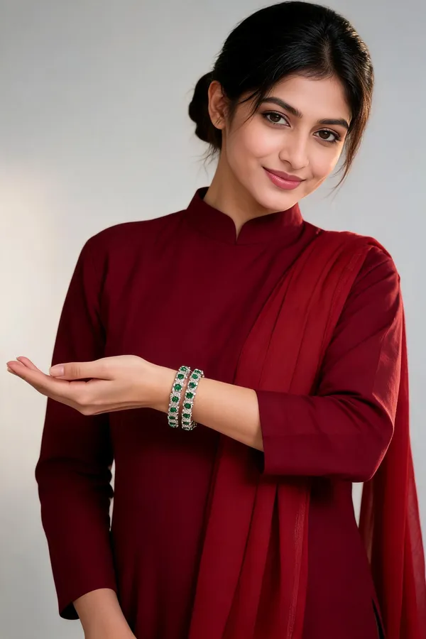Nitya_Emerald_Green_American_Diamond_Bangles