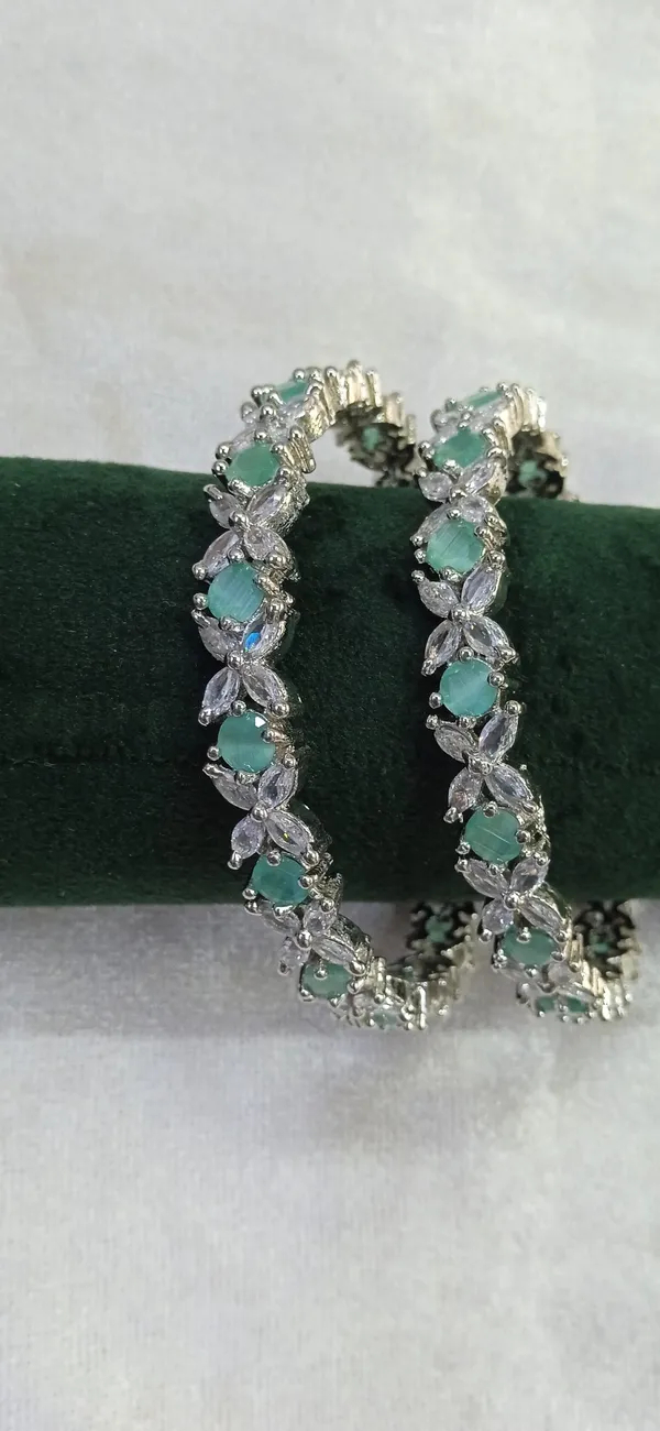 Nitya_Mint_Green_American_Diamond_Bangles
