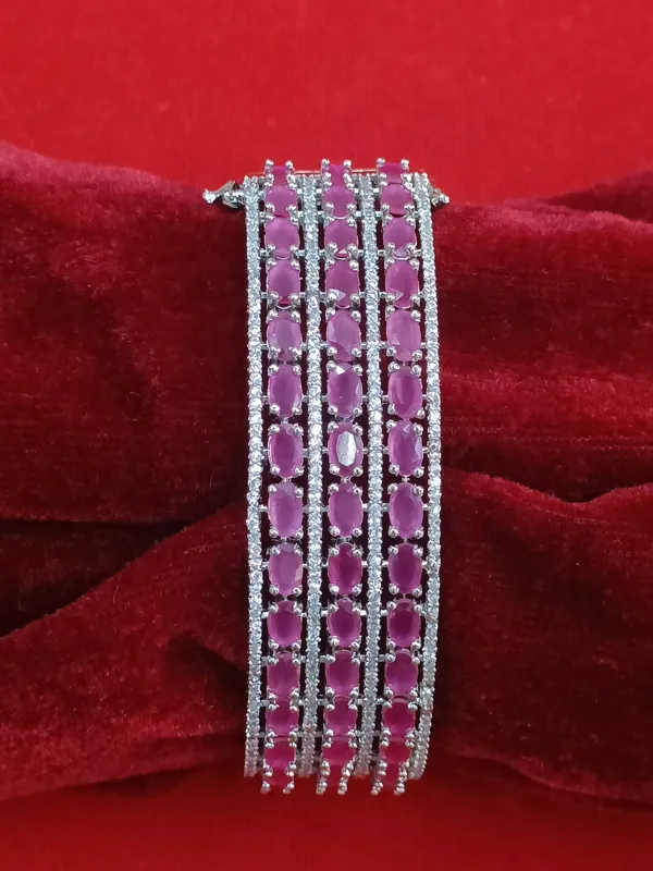 Charming_American_Diamond_Ruby_Bracelet