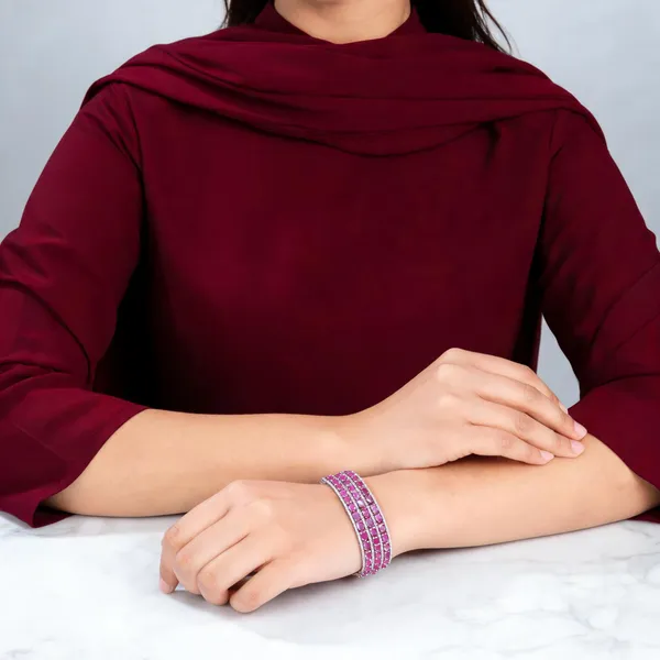Charming_American_Diamond_Ruby_Bracelet