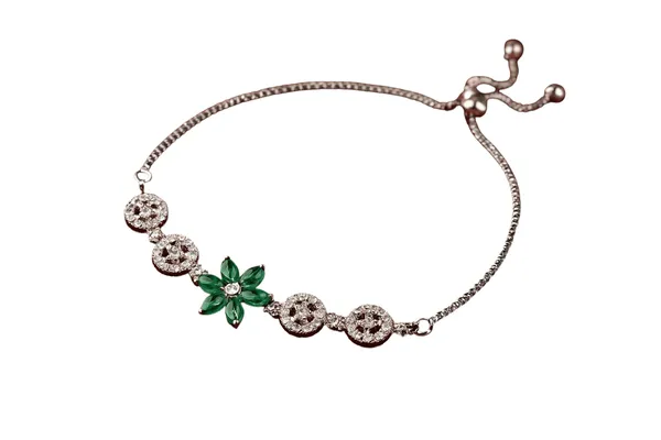 American_Diamond_Sleek_Green_Bracelet
