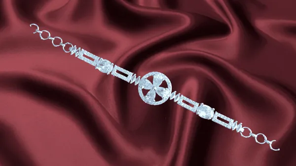 Rosy_Cubic_Zirconia_Silver_Plated_Bracelet