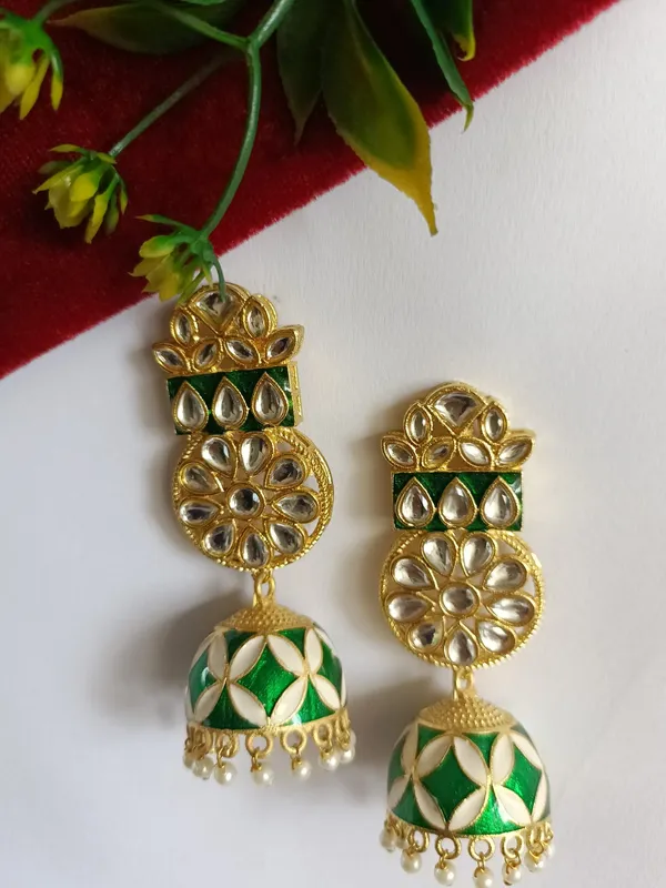 Emerald_Saloni_Jhumki_Earrings